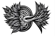 Polynesian on the buttock side tattoo design idea