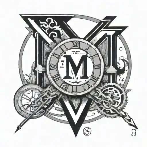 2002 Roman Numerals tattoo design idea