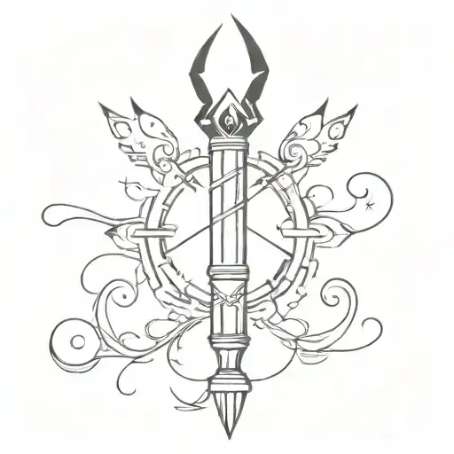 a keyblade with the name Adam written on it  tattoo design idea