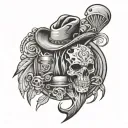 Western Tooling tattoo design idea