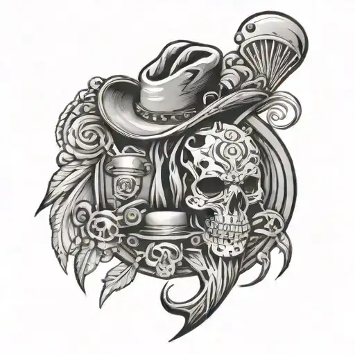 Western Tooling tattoo design idea