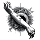 Religious Forearm tattoo design idea