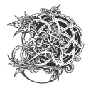 track tattoo design idea