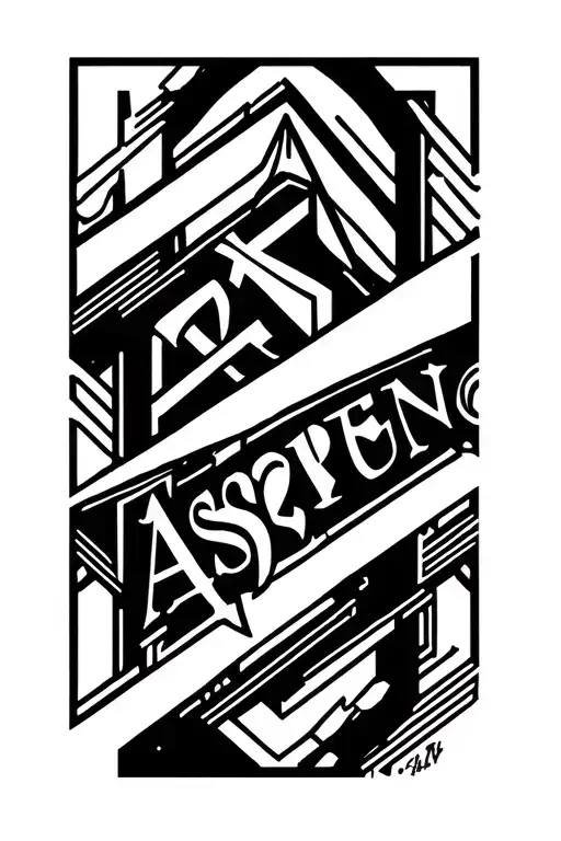 "Aspen" font tattoo tattoo design idea