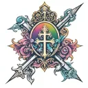 Catholic tattoo design idea