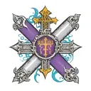 Catholic tattoo design idea