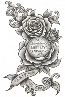 everything happens for a reason have faith tattoo design idea