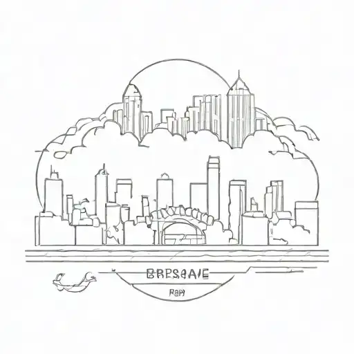 brisbane city tattoo design idea