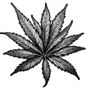 Pot Leaf tattoo design idea
