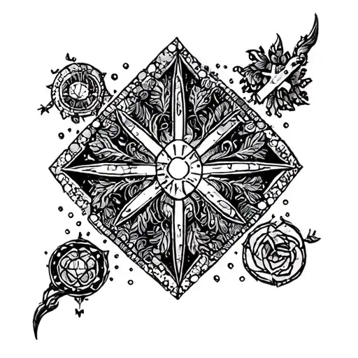 symbols for nobility, generosity and kindness  tattoo design idea