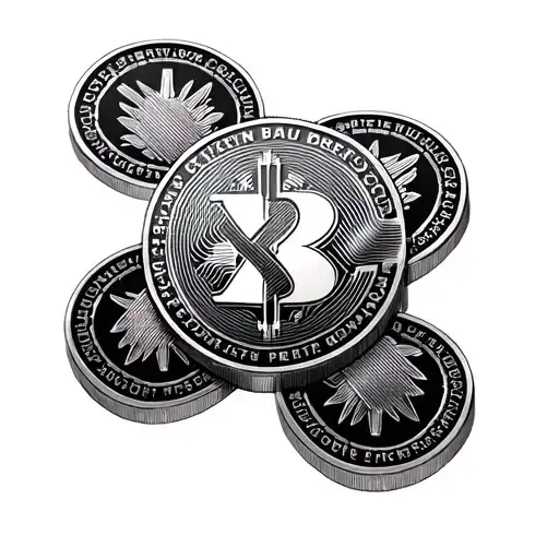 xrp coin tattoo design idea