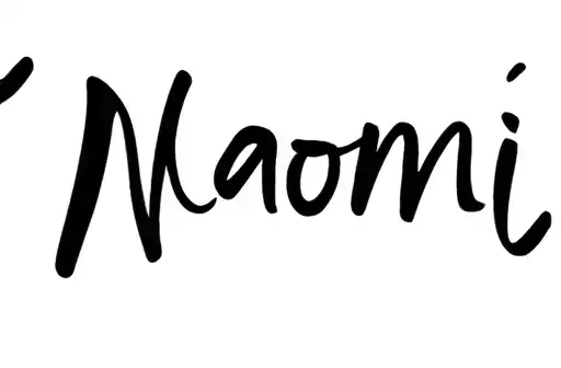 "Naomi" tattoo design idea
