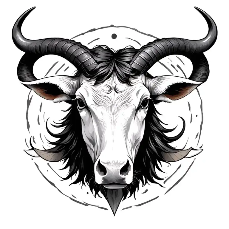 taurus, libra , sagittarius zodiac sign tattoo design idea