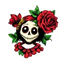 voodoo doll tattoo design idea