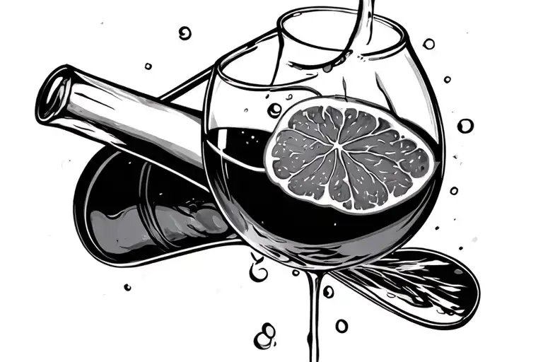 4/25/23 sobriety alcohol tattoo design idea