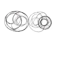 evolving three circles tattoo design idea