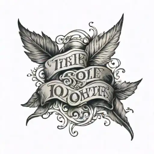 Bible quotes written tattoo design idea