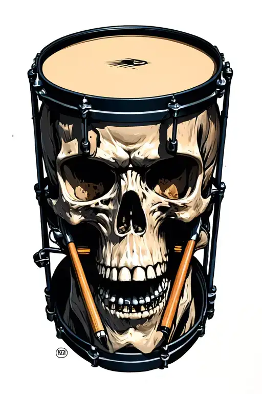 , anatomy, drum sticks tattoo design idea