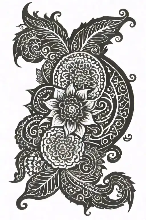 henna design tattoo design idea