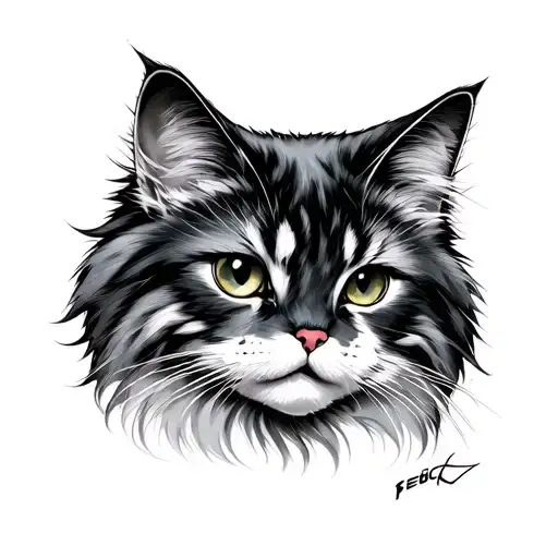 Femboy furry tattoo design idea