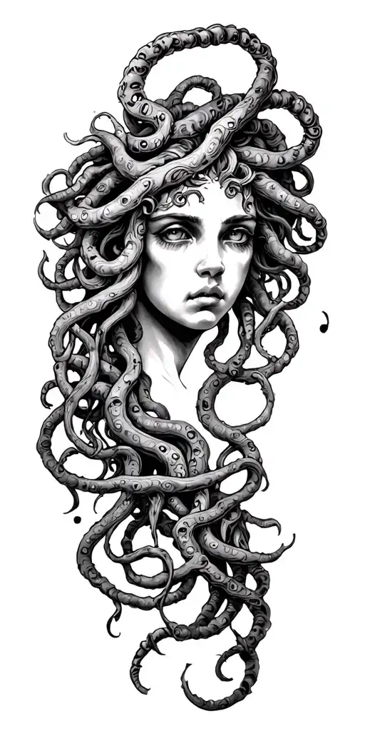 Medusa tattoo design idea