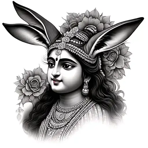 Hare Krishna tattoo design idea