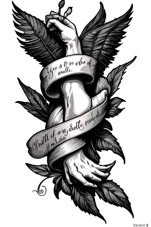Isaiah 6:8 forearm tattoo tattoo design idea