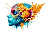 stuck but now free your mind tattoo design idea