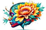 stuck but now free your mind tattoo design idea