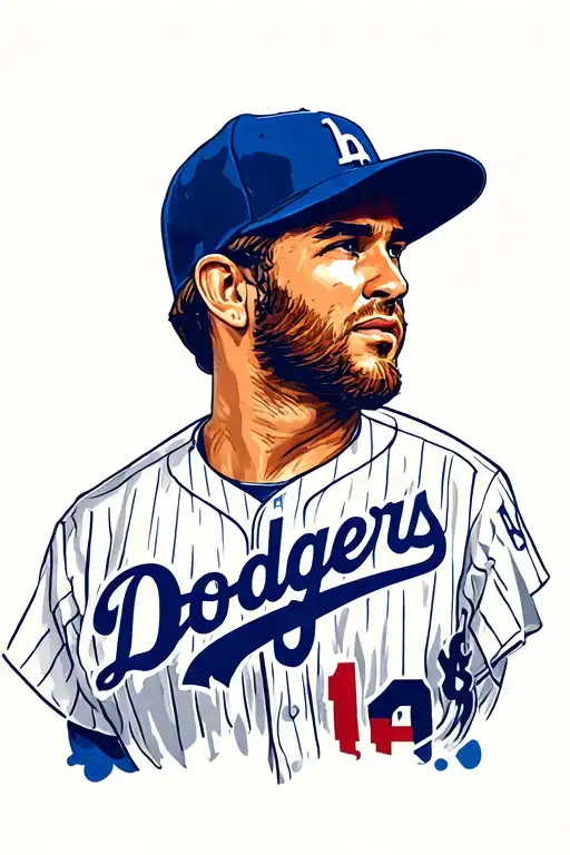 Dodgers logo tattoo design idea
