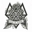 God is greater than highs and lows  tattoo design idea