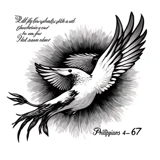 Philippians 4 6 7 tattoo design idea