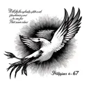 Philippians 4 6 7 tattoo design idea