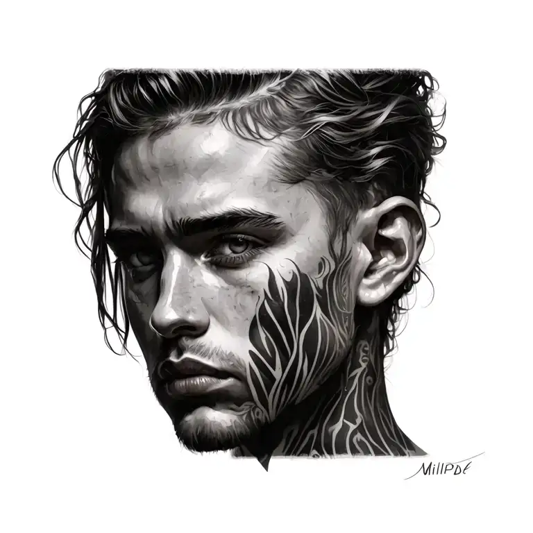 Millipde tattoo design idea