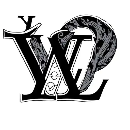 Louis. Vuitton pattern tattoo design idea