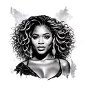 Beyonce tattoo design idea