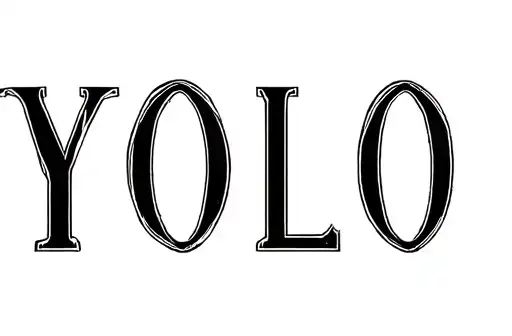 "YOLO" tattoo design idea