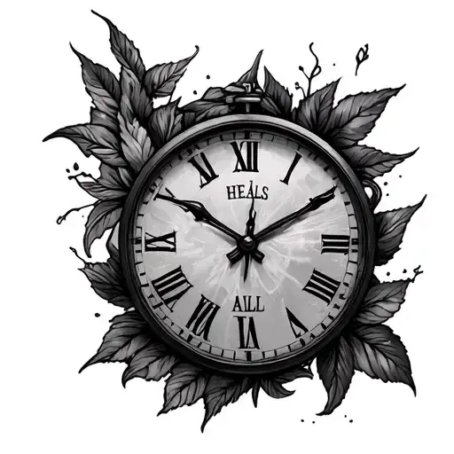 Time Heals All Wounds tattoo design idea