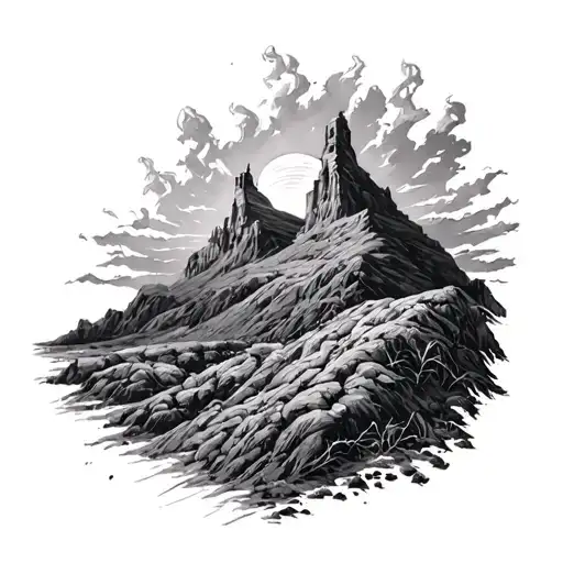 valley of death psalms 23 tattoo design idea