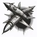 Non-sexual Missiles tattoo design idea