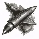 Non-sexual Missiles tattoo design idea