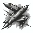 Non-sexual Missiles tattoo design idea