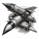 Non-sexual Missiles tattoo design idea