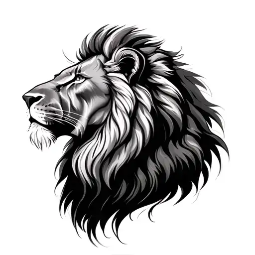 Male And Female Lion tattoo design idea