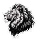 Male And Female Lion tattoo design idea