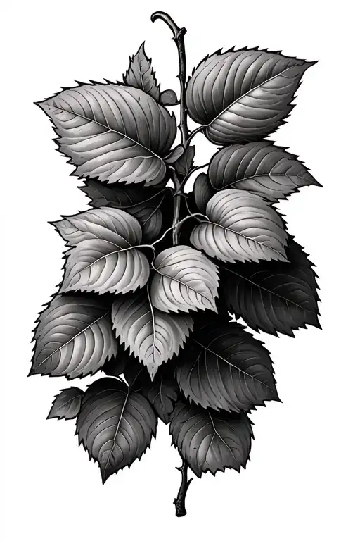 a vine growing tattoo design idea