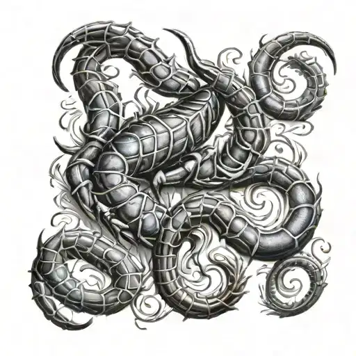 Scorpio Libra tattoo design idea