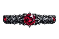 red ruby, digital, jewelry, band tattoo design idea