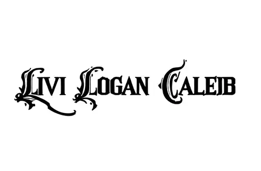 "Livi Logan Caleb" tattoo design idea