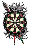 Darts tattoo design idea